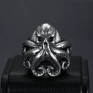 Retro Punk Octopus 304 Stainless Steel Polishing Men'S Rings