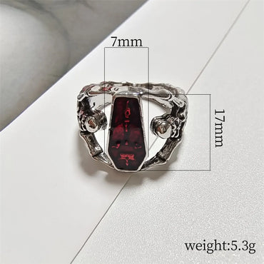 Retro Punk Skeleton Alloy Plating Men'S Rings