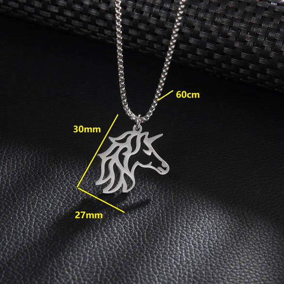 Retro Punk Sports Animal 201 Stainless Steel Unisex Pendant Necklace