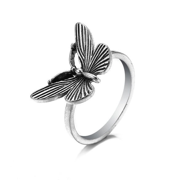 Retro Punk Style Alloy Cast Ring