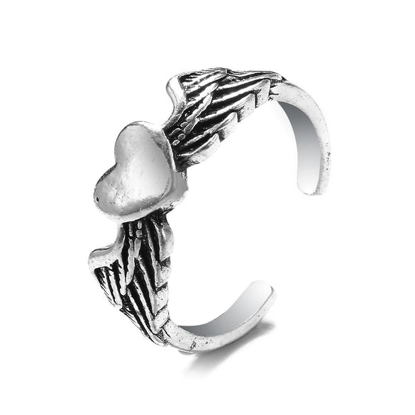 Retro Punk Style Alloy Cast Ring