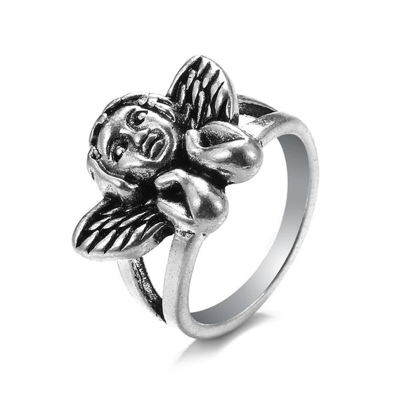 Retro Punk Style Alloy Cast Ring