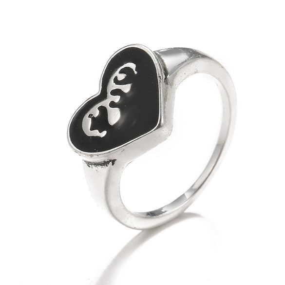 Retro Punk Style Alloy Cast Ring