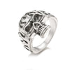 Retro Punk Style Alloy Cast Ring