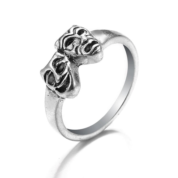 Retro Punk Style Alloy Cast Ring