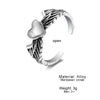 Retro Punk Style Alloy Cast Ring