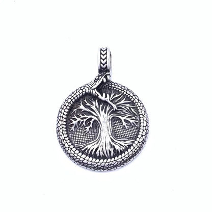 Retro Punk Tree 304 Stainless Steel Men'S Charms Pendant Necklace