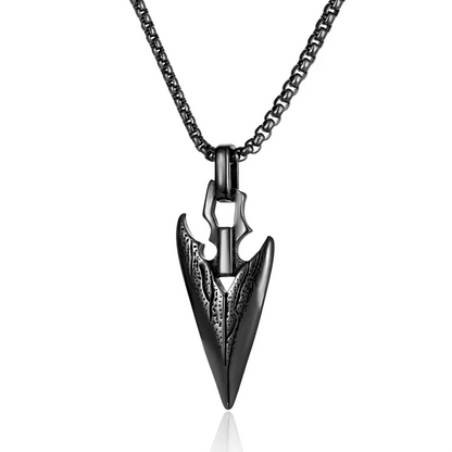 Retro Punk Triangle 304 Stainless Steel Men'S Pendant Necklace