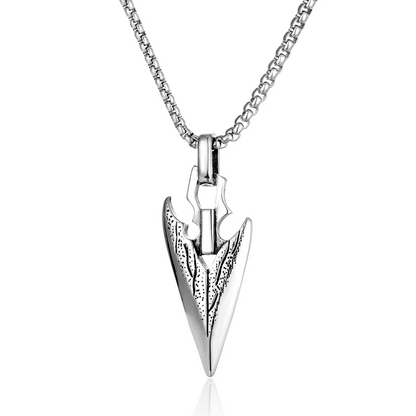 Retro Punk Triangle 304 Stainless Steel Men'S Pendant Necklace