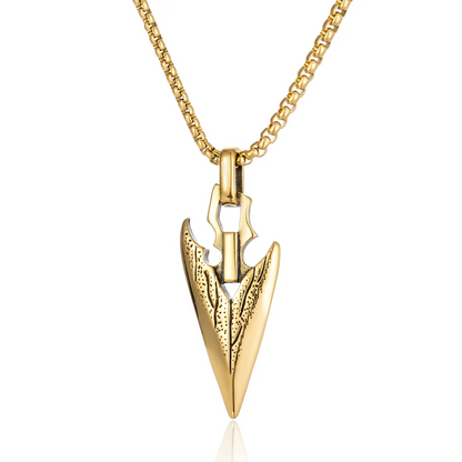 Retro Punk Triangle 304 Stainless Steel Men'S Pendant Necklace