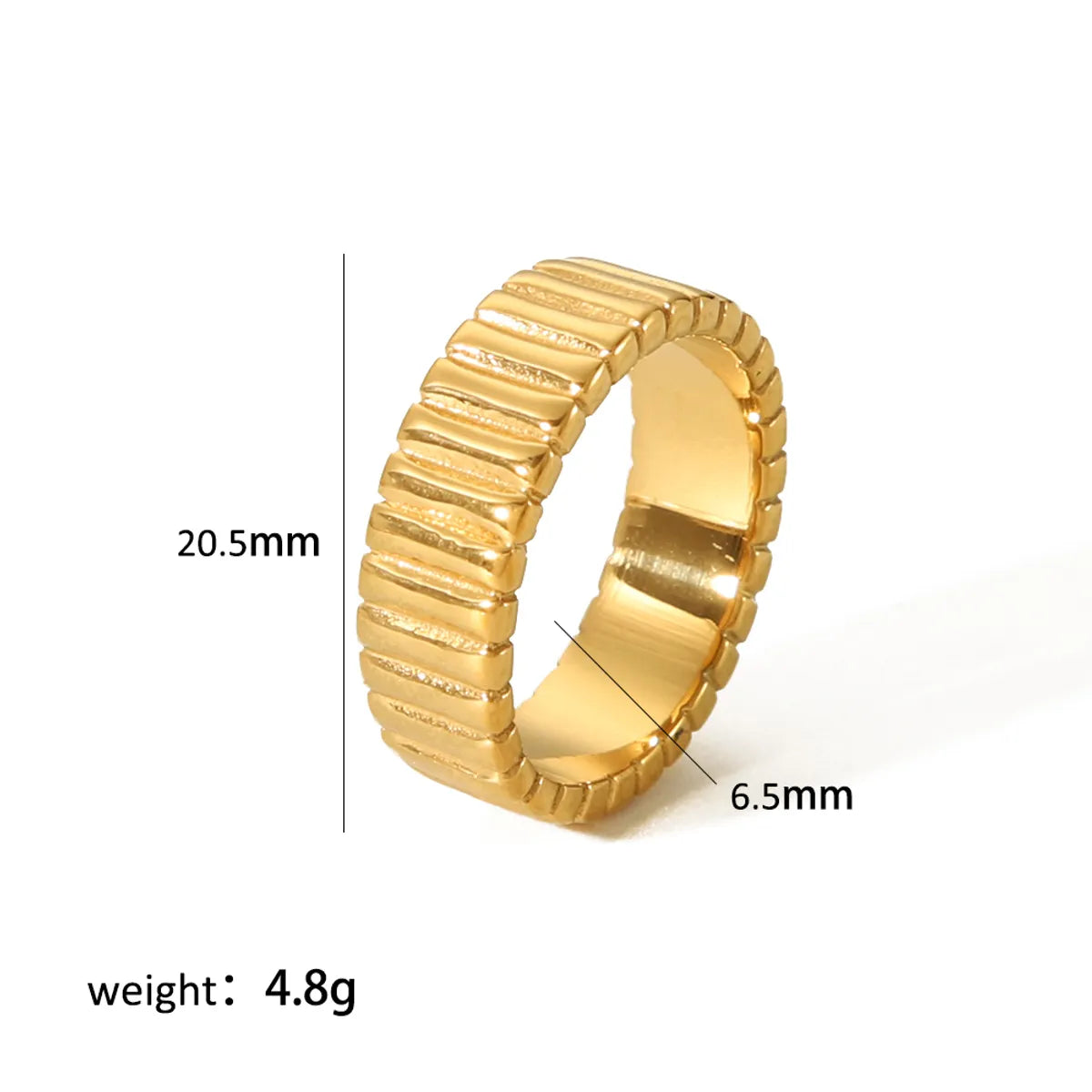 Retro Roman Style Circle Gear Stainless Steel Plating 18k Gold Plated Rings Earrings