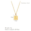 Retro Romantic Rose Flower Pendant Necklace For Women Gold Plated Titanium Steel Round Floral Collarbone Chain