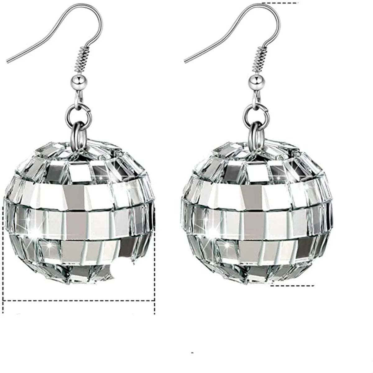 Retro Round Alloy Sequins Women's Earrings Necklace