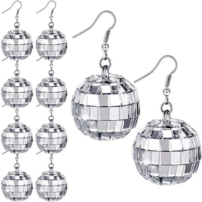 Retro Round Alloy Sequins Women's Earrings Necklace