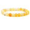 Retro Round Beaded Natural Stone Unisex Bracelets 1 Piece