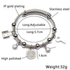 Retro Round Key Lock Titanium Steel Bangle In Bulk