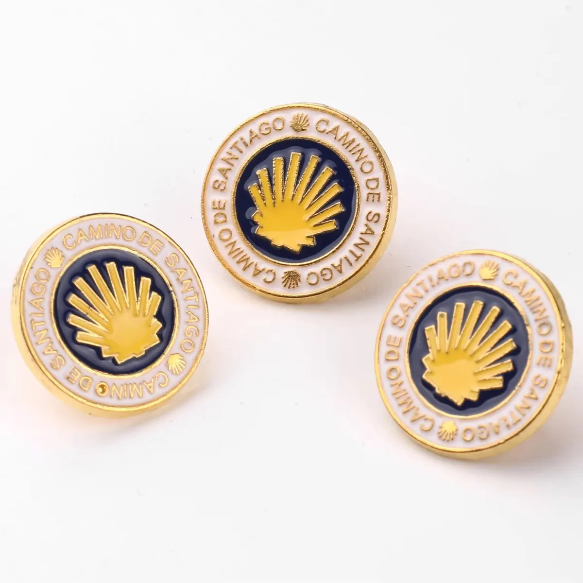 Retro Round Letter Square Alloy Enamel Unisex Brooches