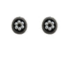Retro Round Pearl Copper Earrings With Geometric Design For Women Fashion Jewelry