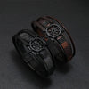 Retro Rudder Pu Leather Alloy Unisex Bangle