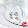 Retro S925 Sterling Silver Earrings With Love Cat Butterfly Sunflower And Geometric Patterns Set With Precious Stones