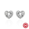 Retro S925 Sterling Silver Earrings With Love Cat Butterfly Sunflower And Geometric Patterns Set With Precious Stones