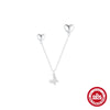 Retro S925 Sterling Silver Star Moon Tassel Chain Earrings For Women With Geometric Styling