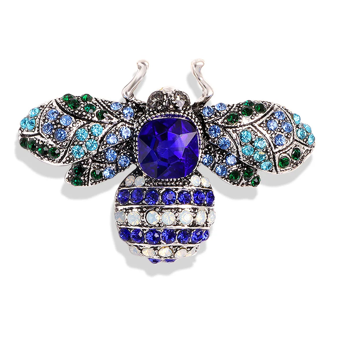 Retro Shiny Insect Alloy Inlay Rhinestones Unisex Brooches