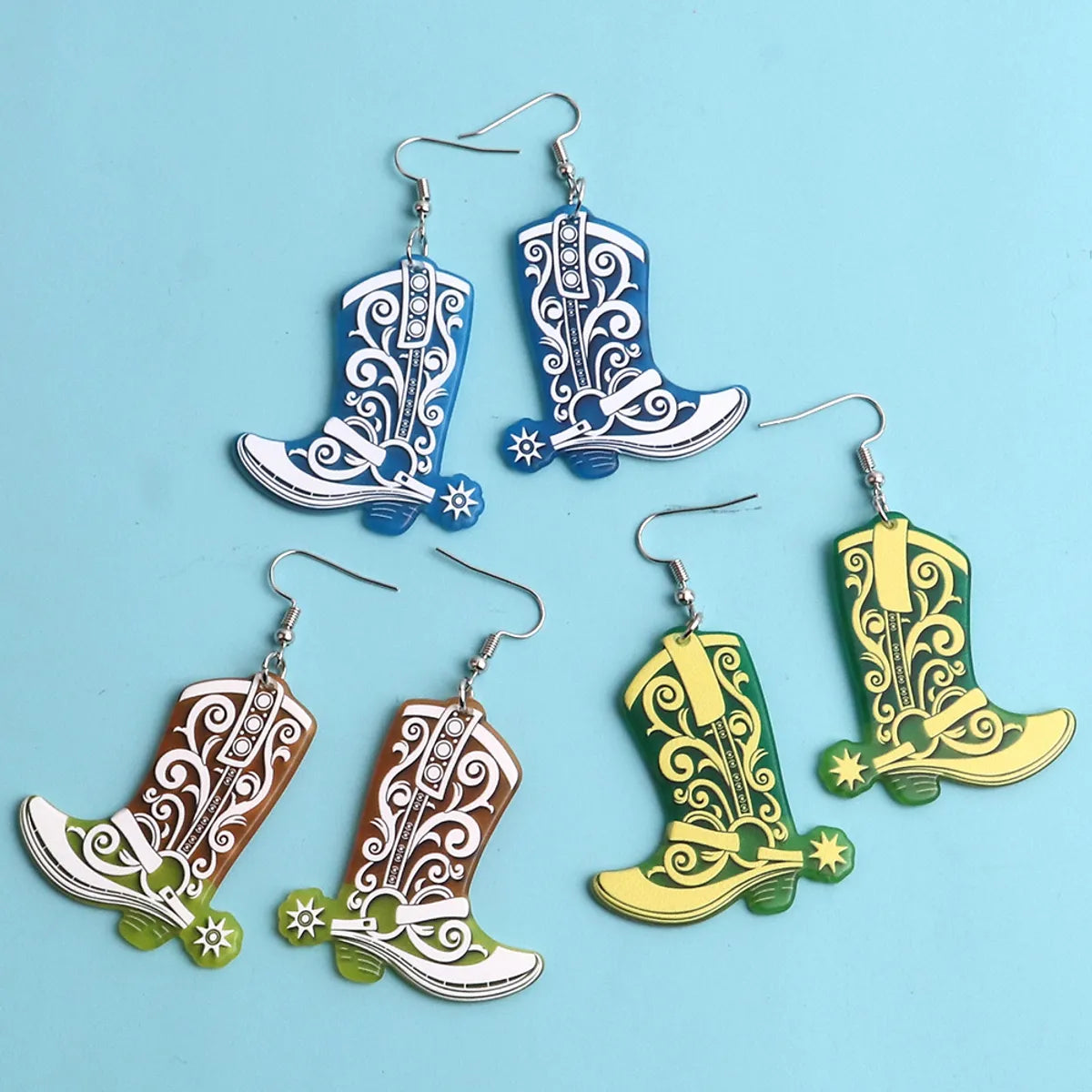 Retro Shoe Arylic Women's Drop Earrings 1 Pair