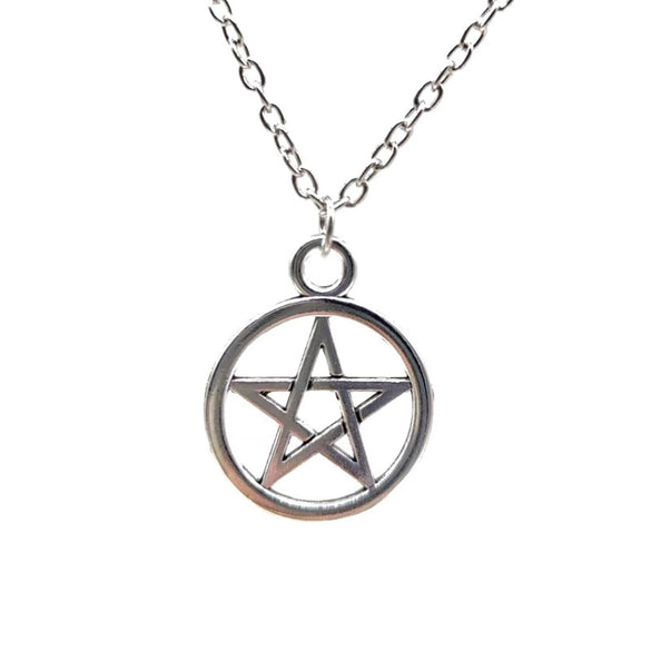 Retro Short Skull Palm Clavicle Chain Moon Evil Force Pentagram Pendant Necklace