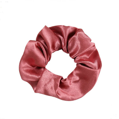 Retro Silk Satin Large Solid Color Hair Scrunchies Wholesale Nihaojewelry