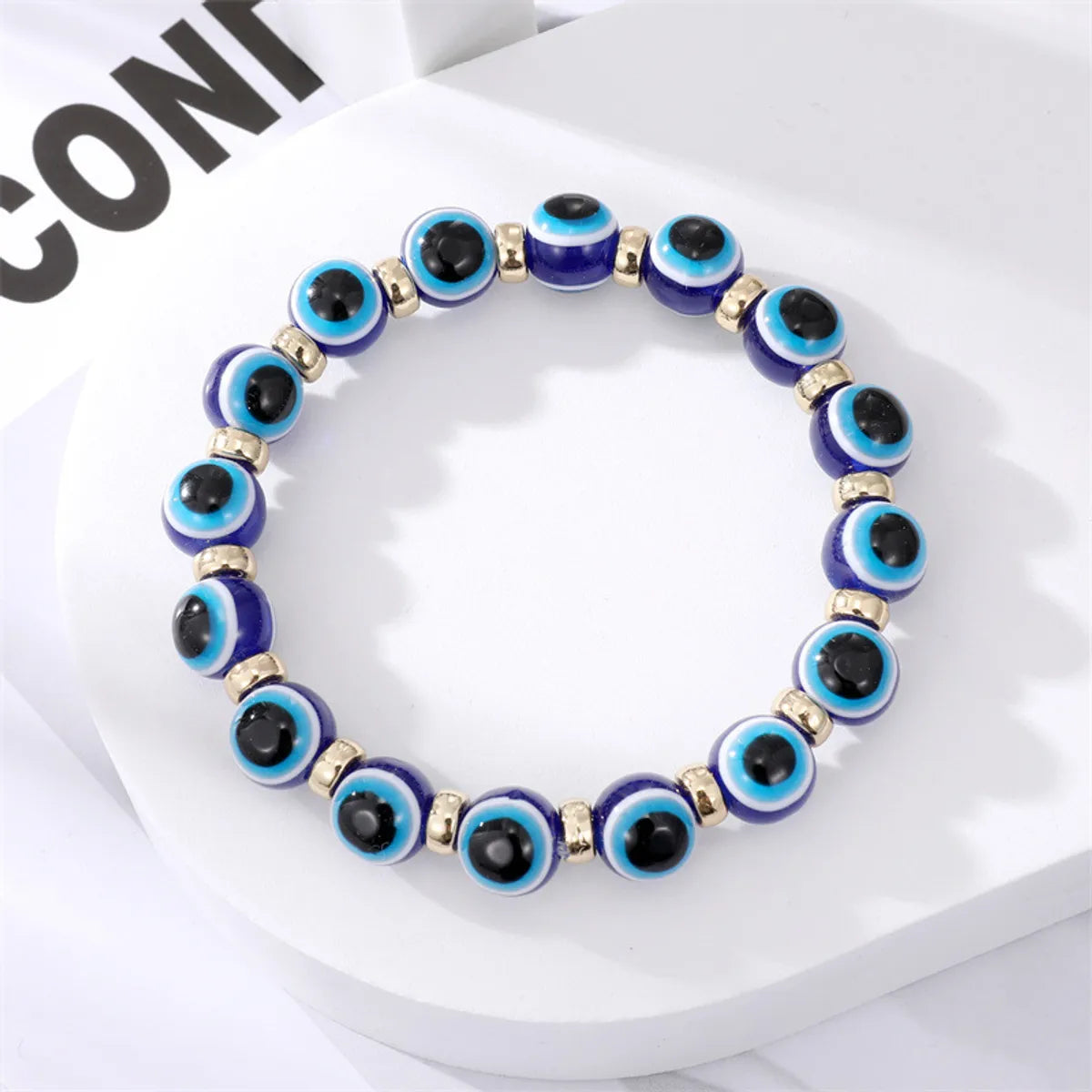 Retro Simple Devil'S Eye Bracelet Imitation Pearl Beaded Bracelet