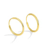 Retro Simple Fashion Geometric Metal Earrings For Women Copper Plated With 18K Gold Electroplated
