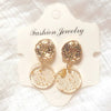 Retro Simple Geometric Acrylic Ear Clip Earrings With Crystal Sequin Plate Design For Women Girly Fashion Ear Jewelry