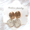 Retro Simple Geometric Acrylic Ear Clip Earrings With Crystal Sequin Plate Design For Women Girly Fashion Ear Jewelry
