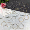 Retro Simple Large Hoop Earrings For Women Alloy Gold Silver Tone Elegant Trendy Statement Ear Jewelry