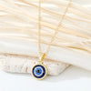 European Cross-Border Sold Jewelry Retro Simple More Sizes Devil'S Eye Necklace Round Blue Eyes Clavicle Chain Female