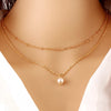 Retro Simple Pearl Wedding Necklace