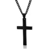 Retro Simple Style Cross Customization Laser Engraving Stainless Steel Plating Unisex Pendant Necklace Men Pendant Necklaces