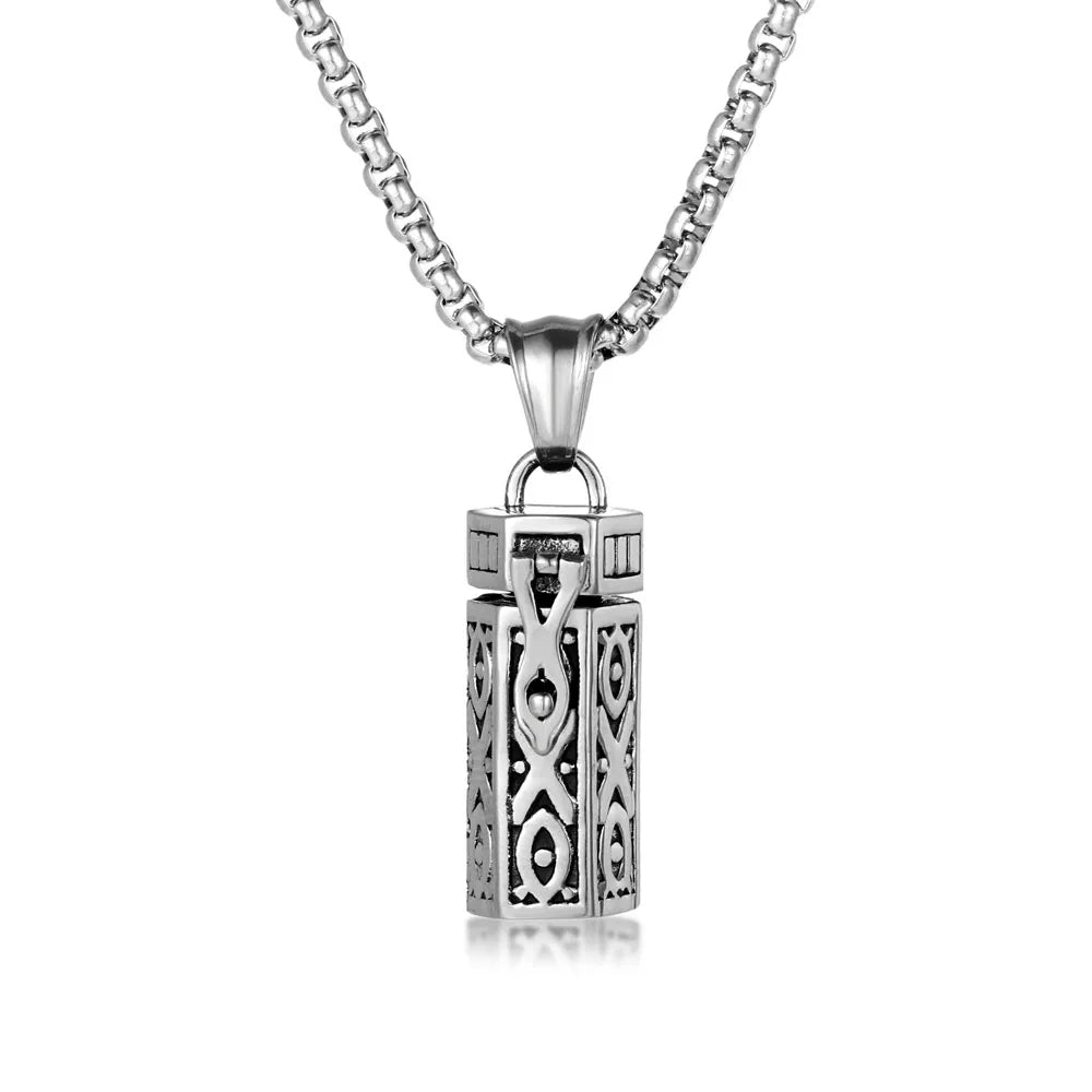 Retro Simple Style Geometric 304 Stainless Steel Unisex Pendant Necklace