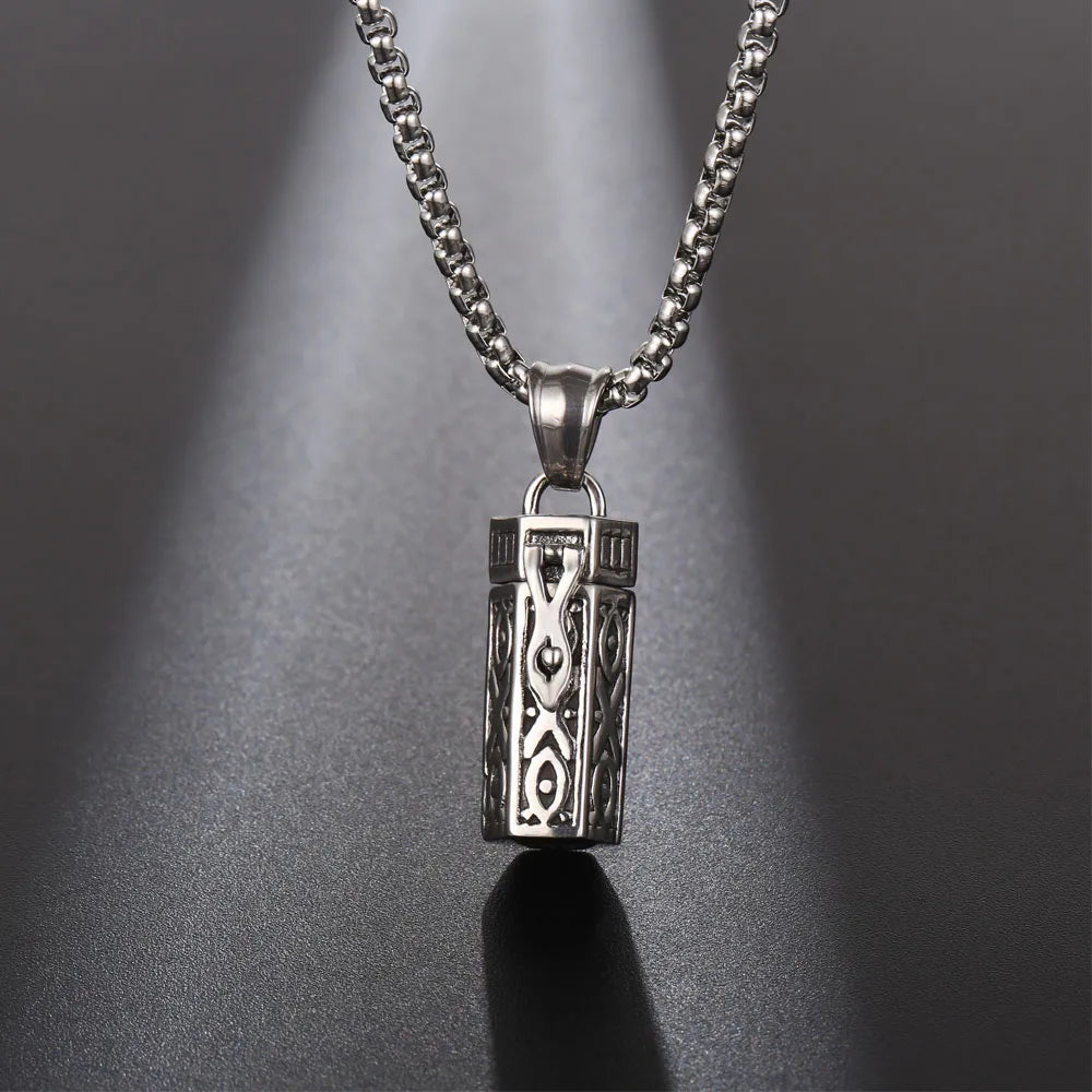 Retro Simple Style Geometric 304 Stainless Steel Unisex Pendant Necklace