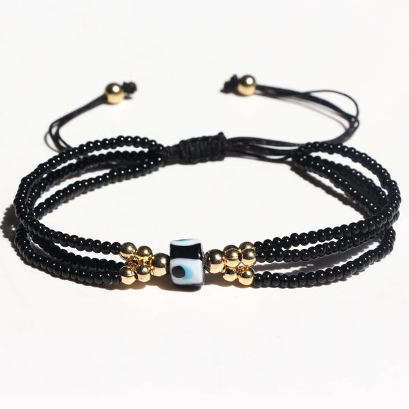 Retro Simple Style Geometric Glass Glass Wholesale Bracelets