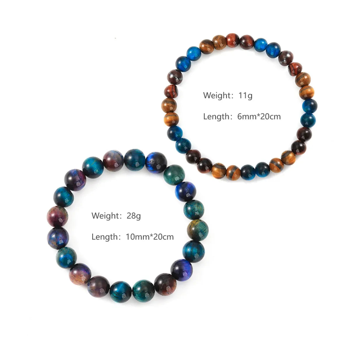 Retro Simple Style Geometric Natural Stone Bracelets In Bulk