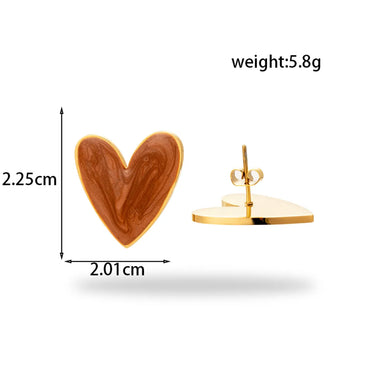 Wholesale Jewelry Retro Simple Style Heart Shape 304 Stainless Steel Plating Bracelets Earrings Necklace