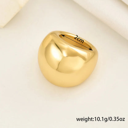 Retro Simple Style Oval Zinc Alloy Women'S Rings