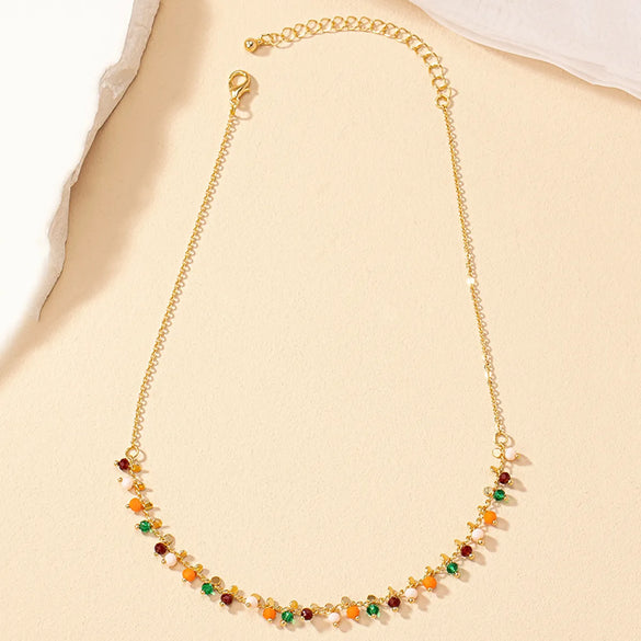 Retro Simple Style Round Alloy Plating Women'S Necklace