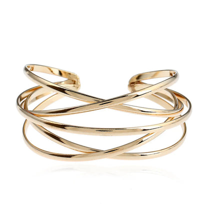 Retro Simple Style Solid Color Iron Women's Bangle