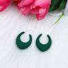 Retro Simple Style Water Droplets Arylic Spray Paint Women'S Ear Studs