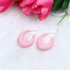 Retro Simple Style Water Droplets Arylic Spray Paint Women'S Ear Studs