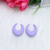 Retro Simple Style Water Droplets Arylic Spray Paint Women'S Ear Studs