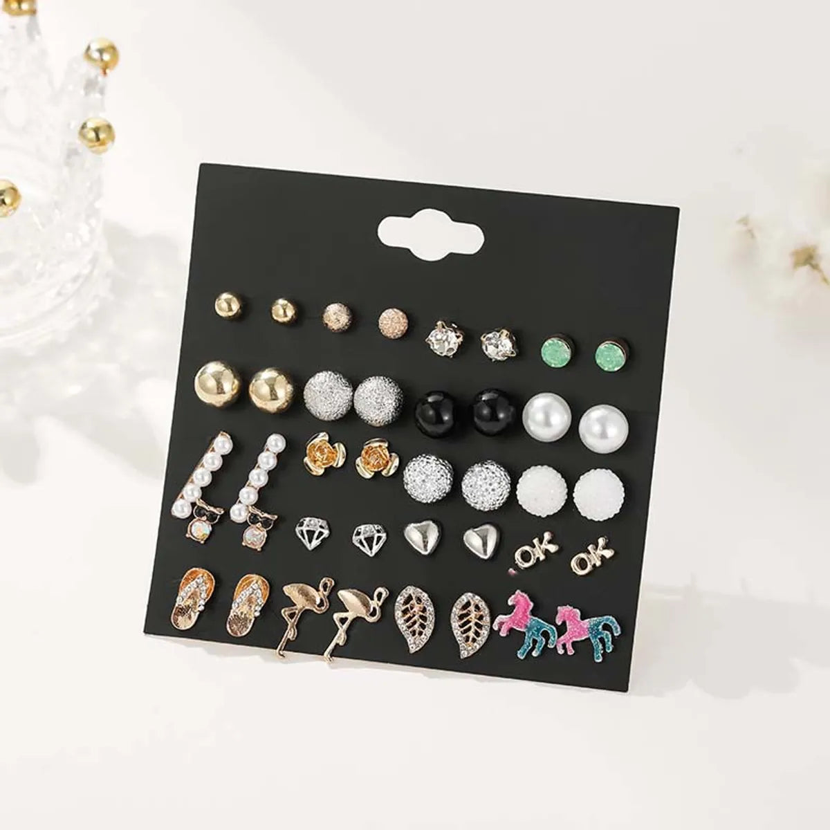 Retro Simple Wild Summer Animal Alloy Earring Set For Women Wholesale